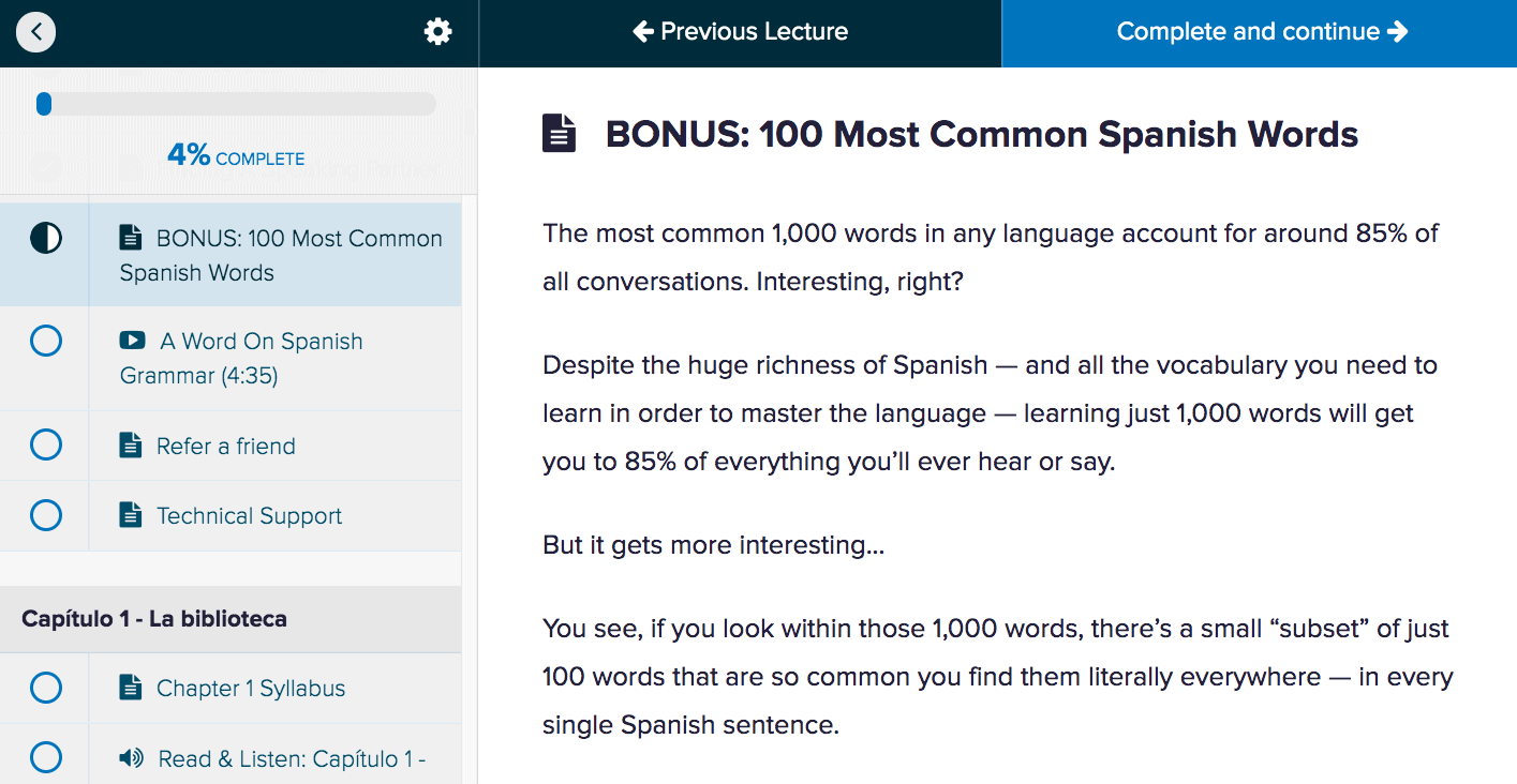 Spanish Uncovered 100 Most Common Spanish Words