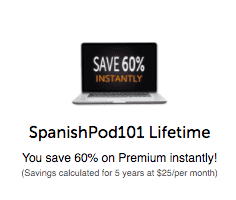 SpanishPod101 60 Percent Off